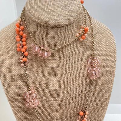 LOT 72: Collection of Vintage Necklaces - Monet, Polished Stone and More