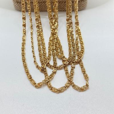 LOT 73: Collection of Vintage Gold Tone Pendant / Statement Necklaces
