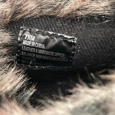 LOT 74: Burgundy Sporto (Holly) Sz 7.5M and Clarks Suede Wedge Ankle Boots Sz 7.5M