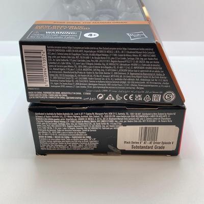 LOT 75: Collection of Three Star Wars Figurines in Original Boxes - Imperial Hovertank Drriver, New Republic Droid and At-At Driver