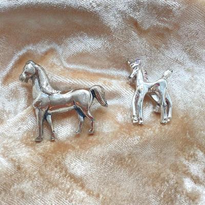 LOT 80: Vintage Brooch / Pin Collection - Silver Tone, Coro, Rhinestone and More