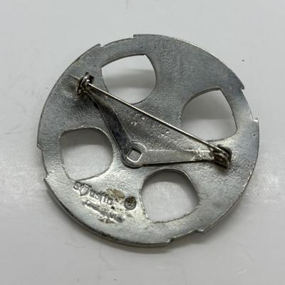 LOT 83: Camelian & Silver Bead Necklace 16" w/925 Clasp, SI Justin Celtic Brooch & Pierced Earrings