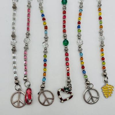 LOT 88: Fun Handcrafted Beaded Hair Clips w/Charms for All Occasions