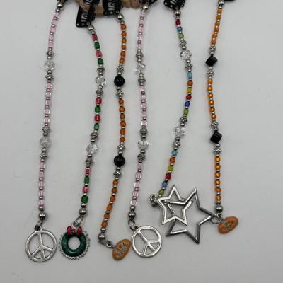 LOT 88: Fun Handcrafted Beaded Hair Clips w/Charms for All Occasions