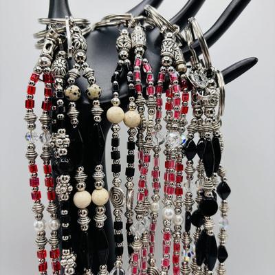 LOT 89: Beautiful Hand Crafted Beaded Lanyards/Keys Rings
