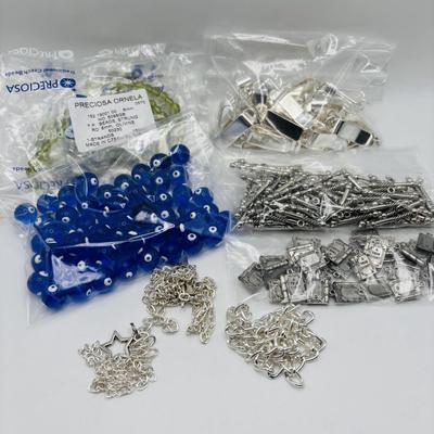 LOT 91: Jewelry Making Craft Beads, Clips, Charms & More