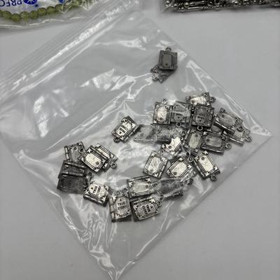 LOT 91: Jewelry Making Craft Beads, Clips, Charms & More