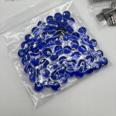 LOT 91: Jewelry Making Craft Beads, Clips, Charms & More