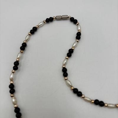 LOT 92: Faux Pearl Collection including Marvella w 1/20th 12k GF Clasp, Talbots, Seed Pearl Chokers & More