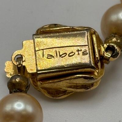 LOT 92: Faux Pearl Collection including Marvella w 1/20th 12k GF Clasp, Talbots, Seed Pearl Chokers & More