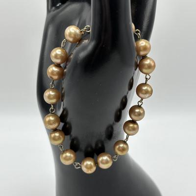 LOT 92: Faux Pearl Collection including Marvella w 1/20th 12k GF Clasp, Talbots, Seed Pearl Chokers & More