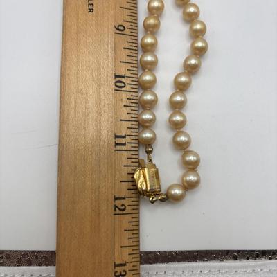 LOT 92: Faux Pearl Collection including Marvella w 1/20th 12k GF Clasp, Talbots, Seed Pearl Chokers & More