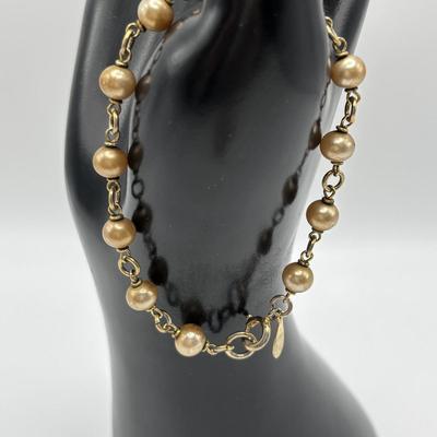 LOT 92: Faux Pearl Collection including Marvella w 1/20th 12k GF Clasp, Talbots, Seed Pearl Chokers & More