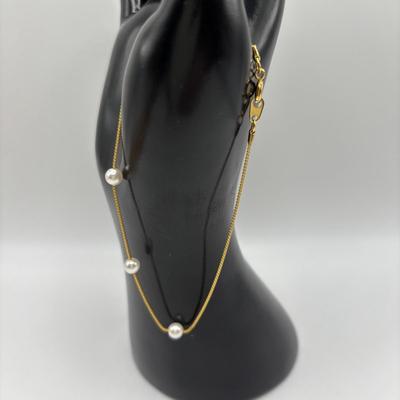 LOT 92: Faux Pearl Collection including Marvella w 1/20th 12k GF Clasp, Talbots, Seed Pearl Chokers & More