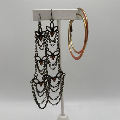 LOT 93: Fashion Jewelry Collection: Two Sisters, Jones New York, Brooches, Earrings