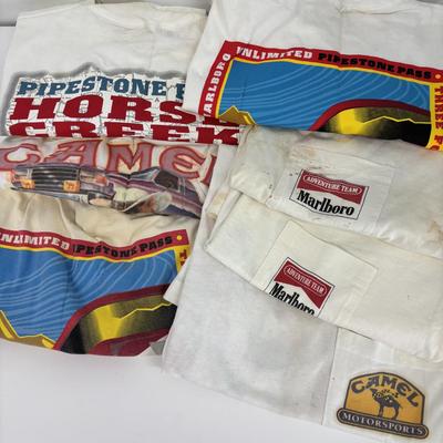 LOT 100: Vintage Marlboro & Camel Motorsports Promotional T-Shirts