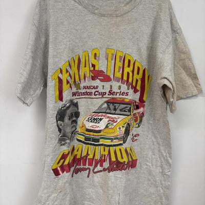 LOT 104: Vintage NASCAR T-Shirts in Various Sizes