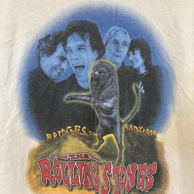LOT 107: Vintage Rolling Stones Bridge to Babylon 1997 Tour T-Shirt (XL)