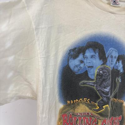 LOT 107: Vintage Rolling Stones Bridge to Babylon 1997 Tour T-Shirt (XL)