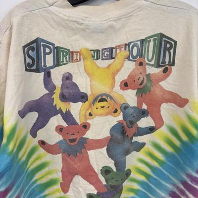 LOT 108: Vintage Grateful Dead Spring Tour 1991 Tie-Dye T-Shirt