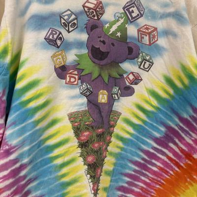 LOT 108: Vintage Grateful Dead Spring Tour 1991 Tie-Dye T-Shirt
