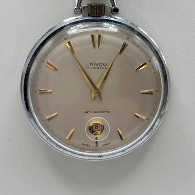 LOT 109: Vintage Lanco 17Jewel, Antimagnetic Swiss Made Packet Watch