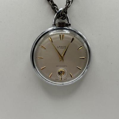 LOT 109: Vintage Lanco 17Jewel, Antimagnetic Swiss Made Packet Watch