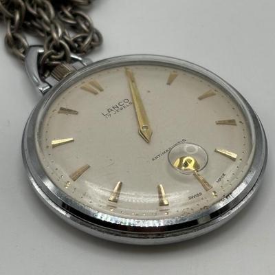 LOT 109: Vintage Lanco 17Jewel, Antimagnetic Swiss Made Packet Watch