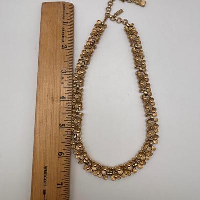 LOT 110: Vintage Gold Tone Monet Fashion Jewelry Collection