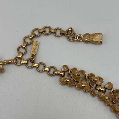 LOT 110: Vintage Gold Tone Monet Fashion Jewelry Collection