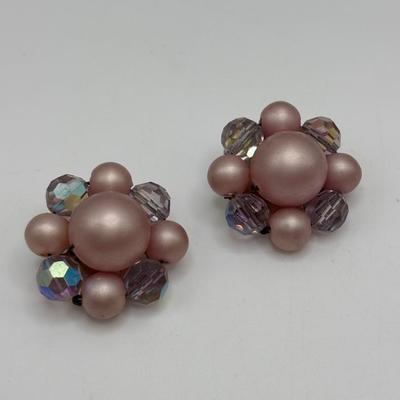 LOT. 112: Gorgeous Antique Black & Gold Beaded Evening Purse, Triple Strand Faux Pearl & Crystal Necklaces & More