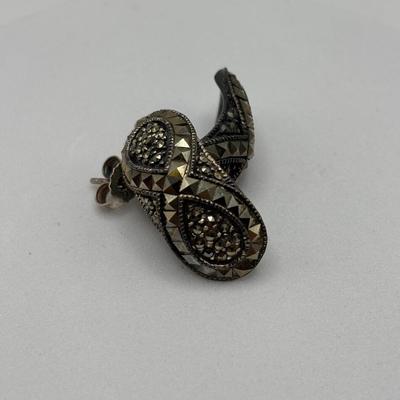 LOT 115: Sterling Silver Earrings & More