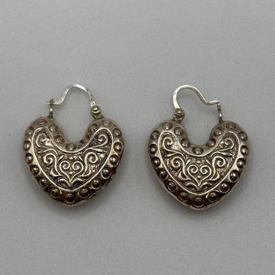 LOT 115: Sterling Silver Earrings & More