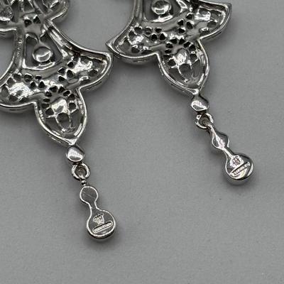 LOT 115: Sterling Silver Earrings & More