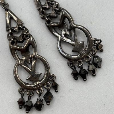 LOT 115: Sterling Silver Earrings & More