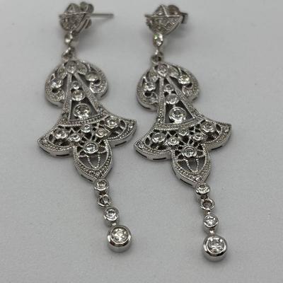 LOT 115: Sterling Silver Earrings & More