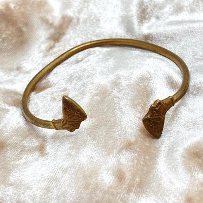 LOT 136: Vintage Jewelry - Double-headed Serpent Bracelet, Cubic Zirconia Tennis Bracelet / Earrings, Secret Compartment Key Chain,...