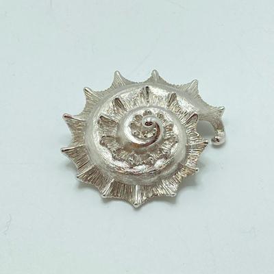 LOT 138: Eye Catching Silver Tone Brooch / Pin Collection - Monet and Rhinestone