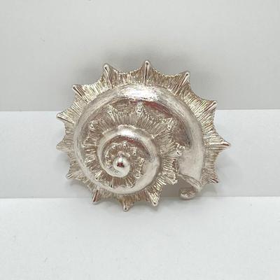 LOT 138: Eye Catching Silver Tone Brooch / Pin Collection - Monet and Rhinestone