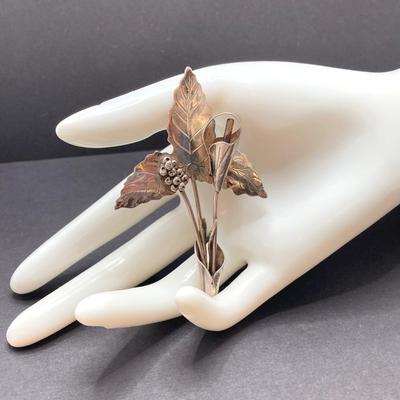 LOT 140: Unique Find - Jack and the Pulpit Sterling Silver Brooch Pin