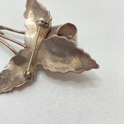 LOT 140: Unique Find - Jack and the Pulpit Sterling Silver Brooch Pin