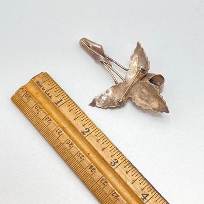 LOT 140: Unique Find - Jack and the Pulpit Sterling Silver Brooch Pin