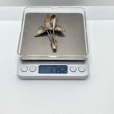 LOT 140: Unique Find - Jack and the Pulpit Sterling Silver Brooch Pin