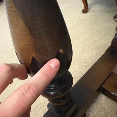 Wooden Drop Leaf Console Table (LR-SF)