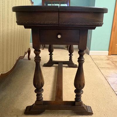 Wooden Drop Leaf Console Table (LR-SF)
