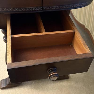 Wooden Drop Leaf Console Table (LR-SF)