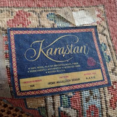 Ivory Medallion Serapi Karastan Area Rug 8'.8" x 12'