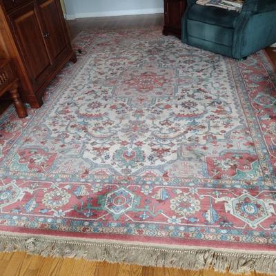 Ivory Medallion Serapi Karastan Area Rug 8'.8" x 12'