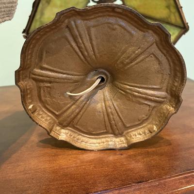 Art Nouveau Slag Glass Table Lamp (EC-SF)