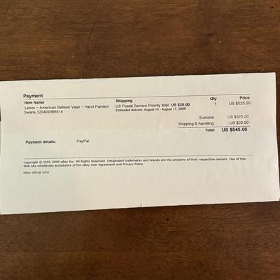 Set of Lenox American Belleek Vases (LR-SF)